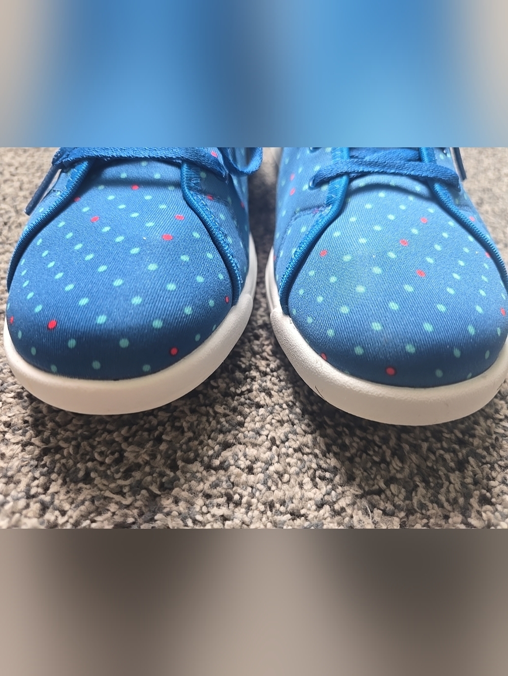 Reebok Womens Skyscape Runaround Comfort Walking Sneakers Polka Dot Size 7.5 - Picture 3 of 9
